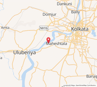 Map of Nangi, West Bengal