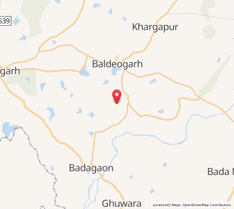 Map of Nanhi Tehri, Madhya Pradesh