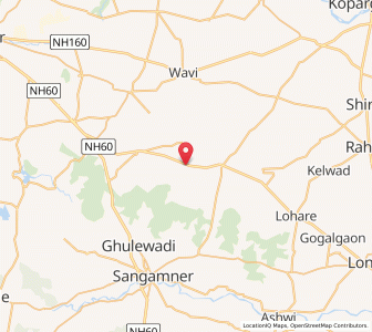 Map of Nannaj, Maharashtra