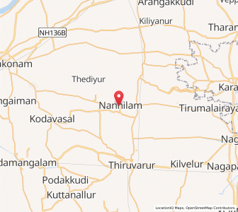 Map of Nannilam, Tamil Nadu