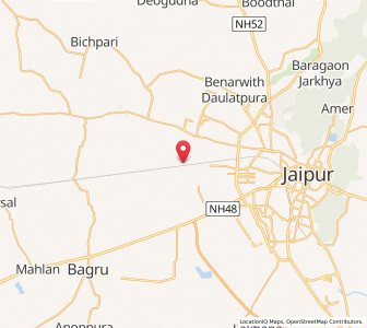 Map of Nanosar, Rajasthan