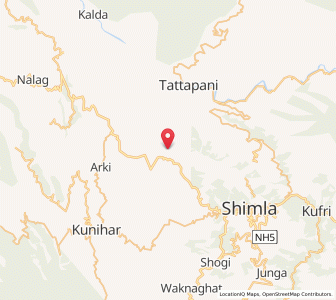 Map of Nanti, Himachal Pradesh