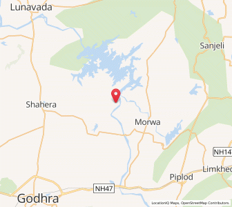 Map of Nara, Gujarat