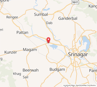 Map of Narabal, Kashmir