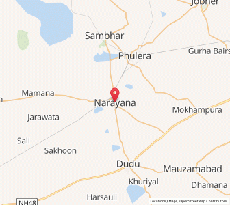 Map of Naraina, Rajasthan