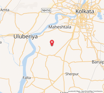 Map of Narasinhapur, West Bengal
