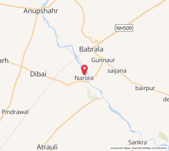 Map of Naraura, Uttar Pradesh