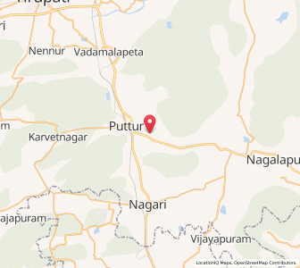 Map of Narayanavanam, Andhra Pradesh