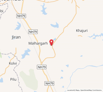 Map of Nārāyangarh, Madhya Pradesh