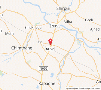 Map of Nardana, Maharashtra