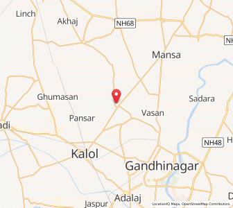 Map of Nardipur, Gujarat