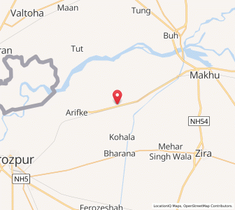 Map of Nare, Punjab