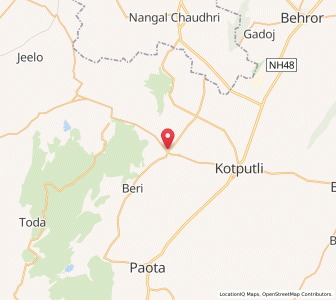 Map of Narhera, Rajasthan