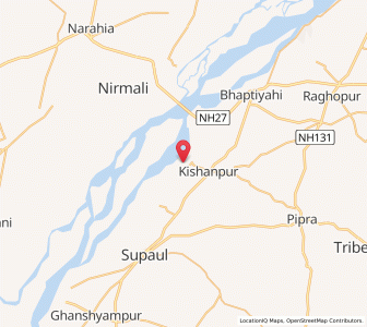 Map of Narhi, Bihar