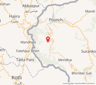 Map of Nari Gala, Kashmir