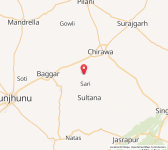 Map of Nari ka Bas, Rajasthan