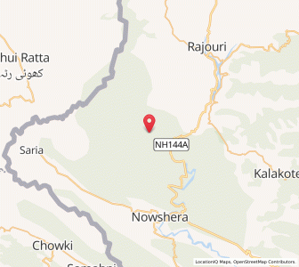 Map of Nariala, Kashmir