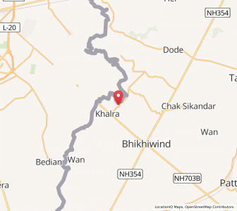 Map of Narli, Punjab