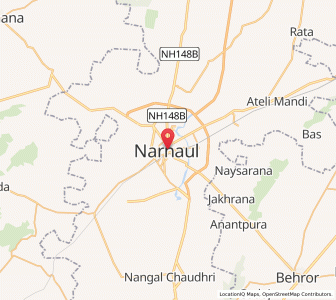 Map of Narnaul, Haryana