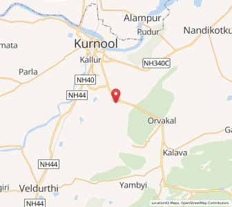 Map of Narnuru, Andhra Pradesh