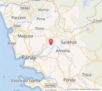 Map of Naroa, Goa