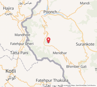 Map of Narol, Kashmir