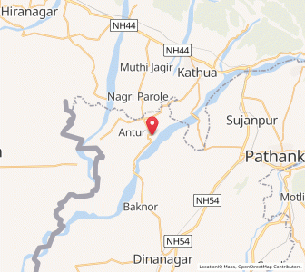 Map of Narot Jamal Singh, Punjab