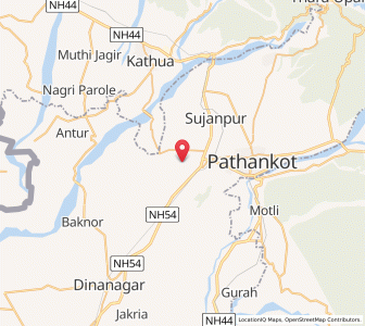 Map of Narot Mehra, Punjab