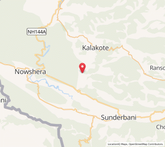 Map of Narota, Kashmir