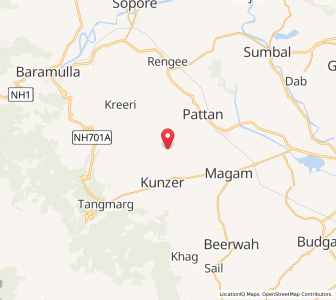 Map of Narpur, Kashmir