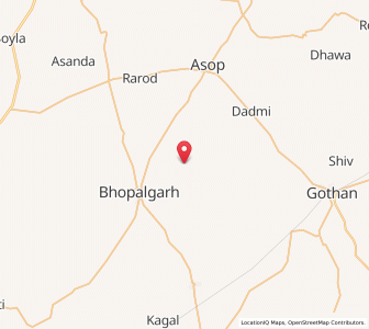 Map of Narsar, Rajasthan