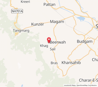 Map of Narsinghpur, Kashmir