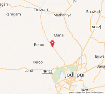 Map of Narwa, Rajasthan
