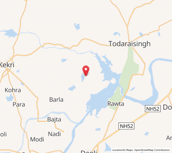 Map of Nasrida, Rajasthan