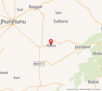 Map of Natas, Rajasthan
