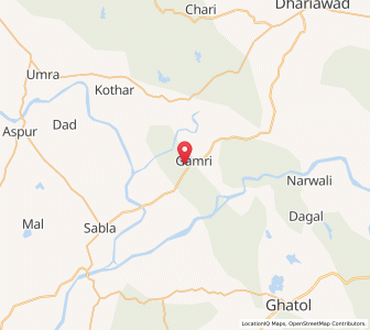 Map of Natau, Rajasthan