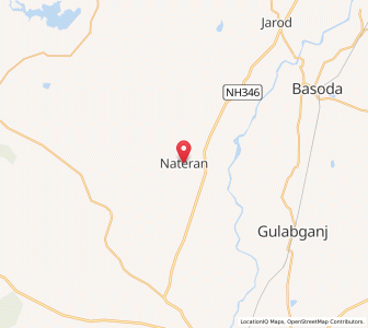Map of Nateran, Madhya Pradesh