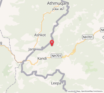Map of Natgali, Kashmir