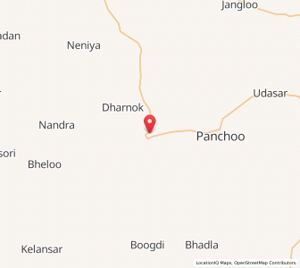 Map of Nathusar, Rajasthan