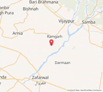 Map of Nathwal, Kashmir