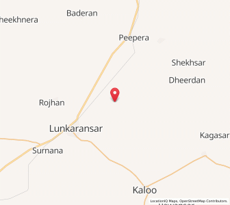Map of Nathwana, Rajasthan