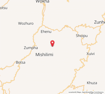 Map of Natsimi, Nagaland