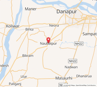 Map of Naubatpur, Bihar