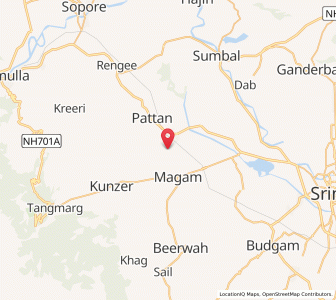 Map of Naular, Kashmir