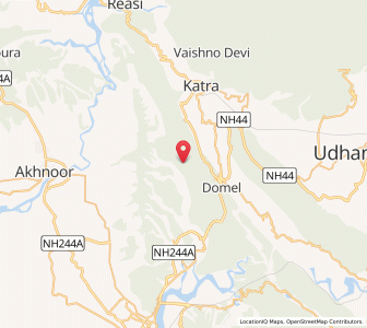 Map of Naulgarh, Kashmir