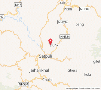 Map of Naun, Uttarakhand