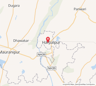 Map of Naupaharia, Madhya Pradesh