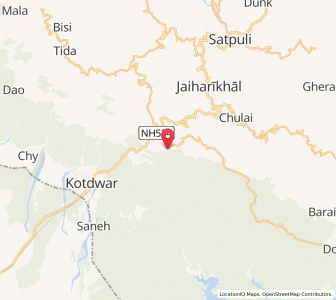 Map of Nauri, Uttarakhand