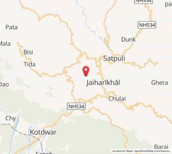 Map of Nausin, Uttarakhand