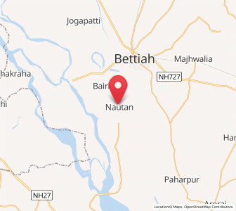 Map of Nautan, Bihar